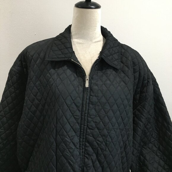 EXPRESS Black Quilted Dolman Sleeve Elbow Patch Jacket - Picture 6 of 15